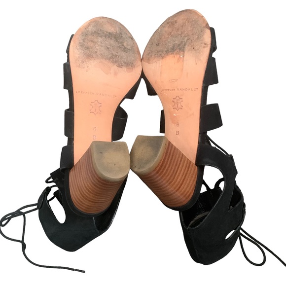 Loeffler Randall Suede Thea Lace Up Sandal Size 6 - Picture 7 of 8